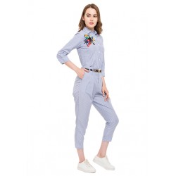 Embroidered Pin Striped Set!